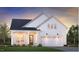 Charming new construction home featuring vertical siding, two-car garage, professional landscaping, and inviting front porch at 628 Gainer Dr # 18, Raleigh, NC 27610