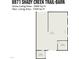 Floor plan of the barn featuring a garage, storage, and a barn area at 6971 Shady Creek Trl, Rougemont, NC 27572