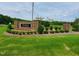 Elegant community sign for Brannon Manor with stone pillars and manicured landscaping at 90 Water Willow Ln, Zebulon, NC 27597