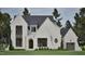 Stunning exterior of home with brick, a dark gray roof, and black frame windows creating a very modern look at 913 Tyrrell Rd, Raleigh, NC 27609