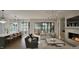 Open-concept space with living room, kitchen, and dining area, creating a welcoming and connected living space at 913 Tyrrell Rd, Raleigh, NC 27609