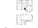 Floor plan of a two-story house showing room dimensions and layout at 10205 Sorrills Creek Ln, Raleigh, NC 27614