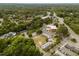Aerial photo of townhouses and surroundings, showing proximity to shopping and community establishments at 105 Fidelity St # B19, Carrboro, NC 27510