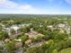 An overhead shot captures the townhouses, highlighting their setting amidst a canopy of mature trees at 105 Fidelity St # B19, Carrboro, NC 27510