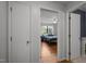 Bedroom showcasing an inviting bed with a window view, creating a comfortable space at 105 Fidelity St # B19, Carrboro, NC 27510