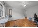 Spacious bedroom with hardwood flooring and natural light, creating a welcoming atmosphere at 105 Fidelity St # B19, Carrboro, NC 27510