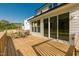 Charming back deck with ample seating, perfect for outdoor dining and entertaining at 1475 Sierra Glen Cir, Apex, NC 27502