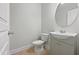 A well-lit bathroom features a stylish sink and toilet at 148 Daneborg Rd, Durham, NC 27703