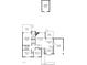 Detailed floor plan illustrating layout of bedrooms, kitchen, and living spaces at 1609 Forest Rd, Wake Forest, NC 27587
