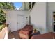 View of a back deck and back of house at 166 Greenmont Ln, Cary, NC 27511