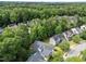 Aerial view of neighborhood surrounded by lush green trees at 2313 Filigree Ct, Raleigh, NC 27614