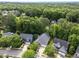 View of homes surrounded by lush green trees in a well-maintained neighborhood at 2313 Filigree Ct, Raleigh, NC 27614