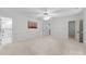 Large main bedroom boasts carpeted floor, neutral walls, and an attached bath at 2840 Mattlyn Ct, Raleigh, NC 27613