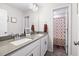 Bathroom featuring double vanity with modern faucets and stylish decor at 389 Whetstone Dr, Angier, NC 27501