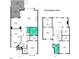 Floor plan of the home layout on two floors at 411 Brampton Close, Pittsboro, NC 27312