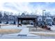 Inviting community pavilion offers residents a social space, surrounded by well-kept townhomes at 4355 Pond Pine Trl, Morrisville, NC 27560