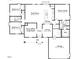 Detailed floor plan featuring three bedrooms, two bathrooms, a great room, a kitchen, and a garage at 4461 Poppy Mallow Ln, Oxford, NC 27565