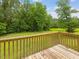 Spacious backyard view from wooden deck, perfect for outdoor entertaining at 4508 Old Us 421 N N, Siler City, NC 27344