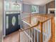 Bright foyer with hardwood floors and a staircase leading to the second level, open to the living space at 4508 Old Us 421 N N, Siler City, NC 27344