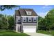 Charming two-story home featuring a two-car garage, dormer, and landscaped yard at 5208 Ranger Grove Way, Raleigh, NC 27604