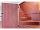 Cozy stairway with rustic wood steps, offering a unique architectural detail at 7404 Halifax Rd, Youngsville, NC 27596