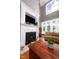 Living room showcasing a grand fireplace and mantle, offering an inviting space for gatherings at 80 Shambley Meadows Dr, Pittsboro, NC 27312