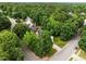 Desirable neighborhood showcasing the home's location amidst mature trees and well-maintained surroundings at 100 Silver Lining Ln, Cary, NC 27513