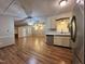Open kitchen featuring stainless appliances, connecting seamlessly to the spacious living area at 1012 Bermuda Run, Knightdale, NC 27545