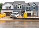 New construction townhomes featuring Hardie board siding, and attached garages at 1029 Winding Spring Dr, Mebane, NC 27302