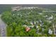 An aerial view of property location near Southern Village shops, restaurants, trails, and parks at 104 Edgewater Cir, Chapel Hill, NC 27516