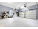 Well-lit, two car garage with ample room for storage and organization at 104 Edgewater Cir, Chapel Hill, NC 27516