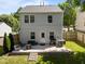 Open backyard with a patio including furniture, barbecue grill, and a small retaining wall at 109 Gladstone Dr, Durham, NC 27703