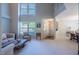 Bright living room with high ceilings, and plenty of natural light at 121 Walter Hagen Dr, Mebane, NC 27302