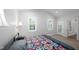 Bedroom with vaulted ceiling, carpet flooring, and two windows for lots of natural light at 1218 Crystalwater Dr, Fuquay Varina, NC 27526