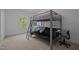 Contemporary bedroom featuring a unique bunk bed design and desk area at 1338 The Parks Dr, Pittsboro, NC 27312