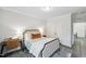 Bedroom showcasing a well-lit space with a comfortable bed and minimal decor at 1412 Maple Branch Cir # 35, Graham, NC 27253