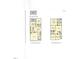Detailed floor plan showcasing the layout of the main and upper levels, including room dimensions at 1412 Maple Branch Cir # 35, Graham, NC 27253