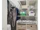 Organized closet with shelving and a changing table, ideal for storage and baby care at 145 Cassada Ct, Holly Springs, NC 27540