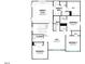 Second floor floorplan featuring an owner's suite, three additional bedrooms, and a convenient laundry room at 184 Sargents St, Garner, NC 27529