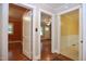 Hallway shows the seamless transition between rooms and the home's open layout at 2006 N Ashland Dr, Burlington, NC 27217
