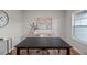 Bright office featuring hardwood floors, natural light, and a modern minimalist desk at 260 Pretty Run Branch Ln, Wendell, NC 27591