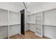 Spacious walk-in closet with custom shelving and ample hanging space for an organized wardrobe at 2805 Van Dyke Ave, Raleigh, NC 27607