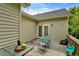 The deck has furniture for outdoor enjoyment at 320 Madres Ln, Morrisville, NC 27560