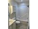 Bright bathroom featuring tub and shower, complemented by a sleek vanity and fixtures at 395 Wyndham Place Dr, Fuquay Varina, NC 27526