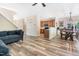 Open-concept living area showcasing a view of the kitchen and dining space at 6 Beaver Creek Lane Ln, Durham, NC 27703