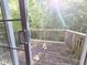 A view from inside looking out on the deck at 650 Ganyard Farm Way # 41, Durham, NC 27703