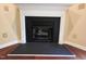 Close up of a fireplace in the living room at 650 Ganyard Farm Way # 41, Durham, NC 27703