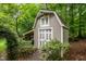 Outdoor storage shed with ample space, perfect for storing tools and equipment in a backyard at 8608 Valley Brook Dr, Raleigh, NC 27613