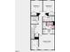 Upstairs layout showcasing bedrooms, bathrooms, laundry room and owner's suite with walk-in closet at 8732 Wardle Ct, Wake Forest, NC 27587