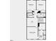 Two-story floorplan features a loft, laundry, and a spacious owner's suite with a walk-in closet at 8734 Wardle Ct, Wake Forest, NC 27587